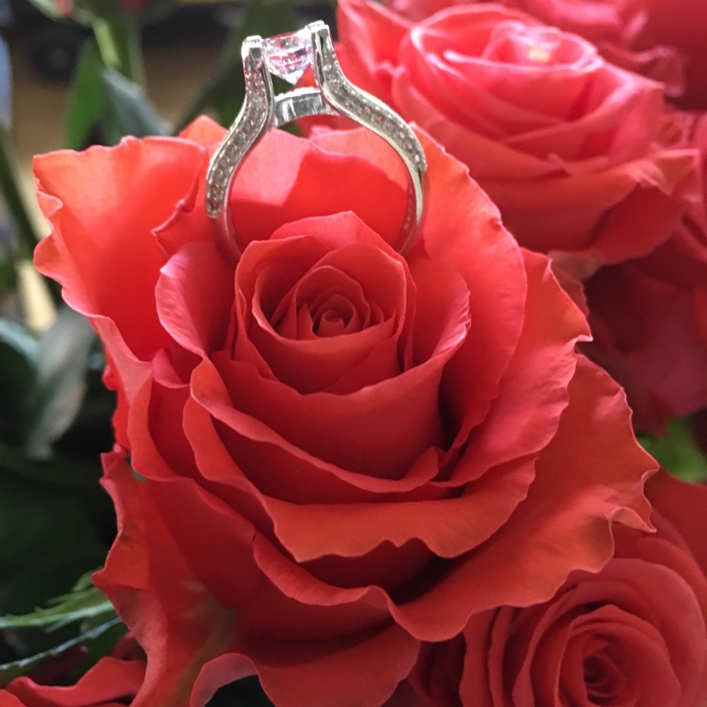 NWOT Simulated Diamond Solitaire Engagement Ring